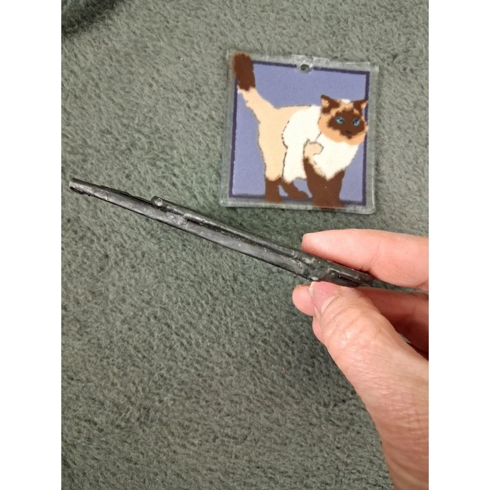 Vintage Cat Suncatchers Shelf Sitter Set‎ of 2 Acrylic Kitties